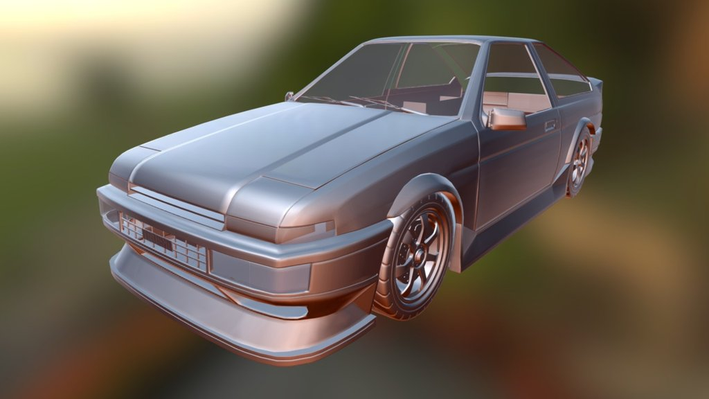 Toyota AE86 Trueno Download Free 3D Model By Slumber 