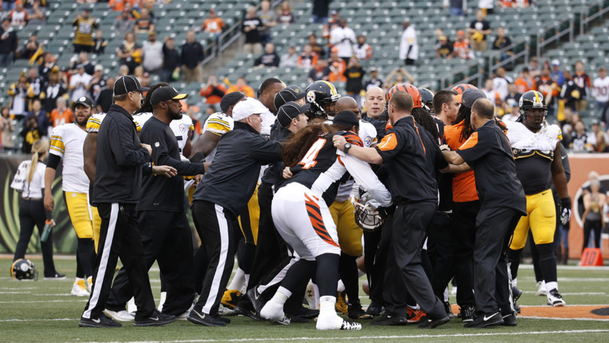 Video Cincinnati Bengals Pittsburgh Steelers Fight 