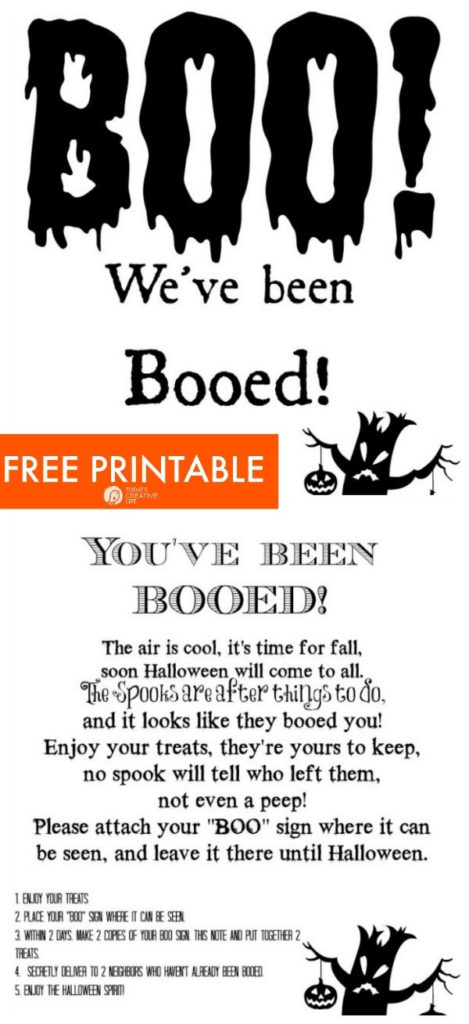 You Ve Been Booed Printable You Ve Been Booed Halloween