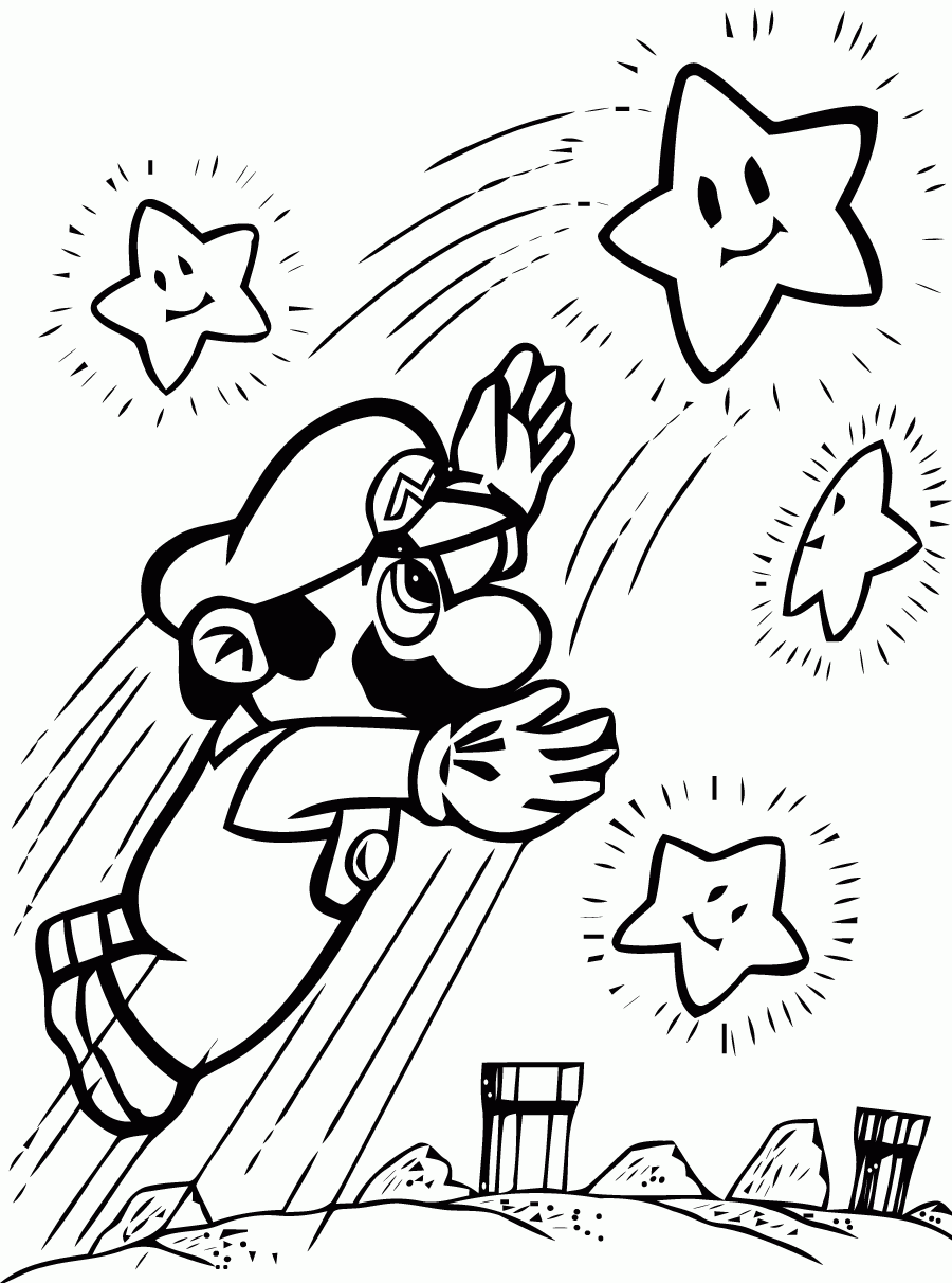 138 Dibujos De Mario Bros Para Colorear Oh Kids Page 1