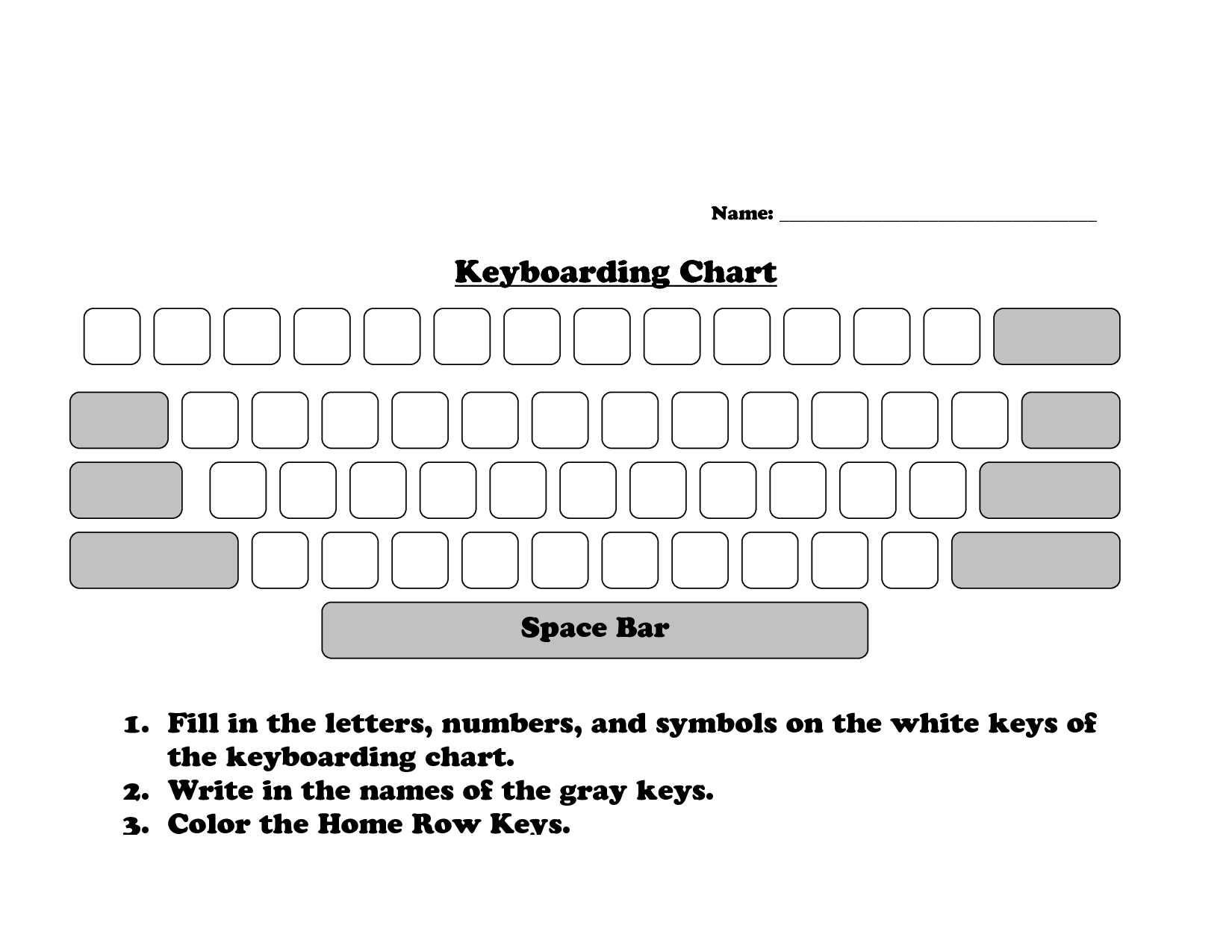 14 Best Images Of Printable Keyboarding Worksheets 