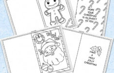 3 Free Printable Christmas Cards For Kids To Color Free