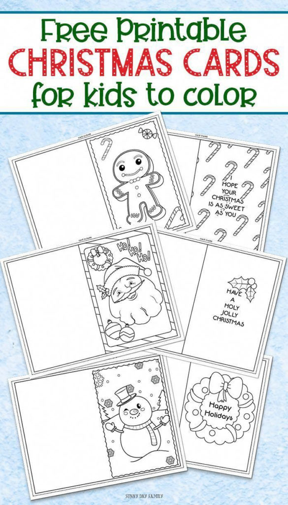 printable coloring christmas cards for teachers pdf