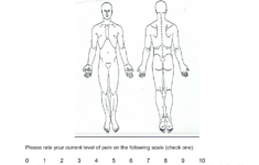 Body Pain Diagram And Pain Rating Sheet Download Printable