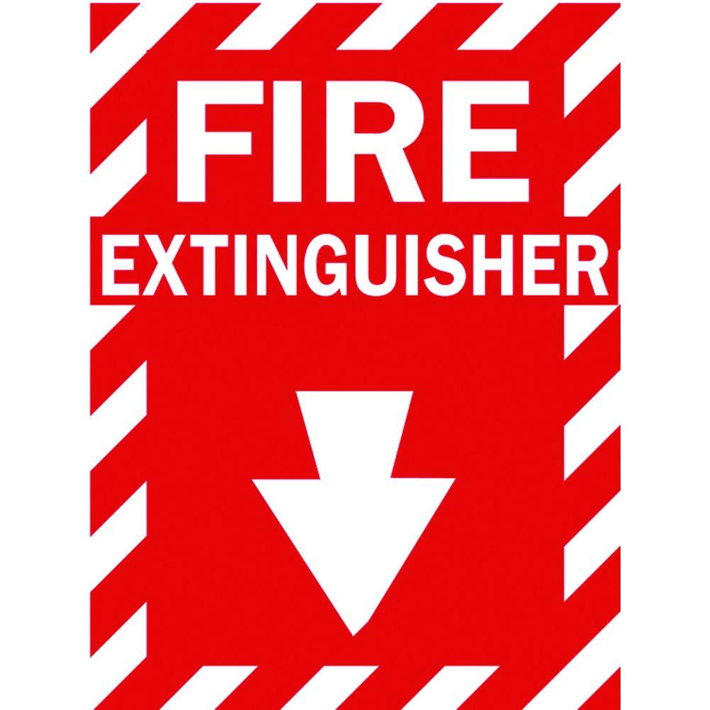 Brady 14 In X 10 In Fiberglass Fire Extinguisher Sign 