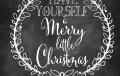 Christmas Chalkboard Printables