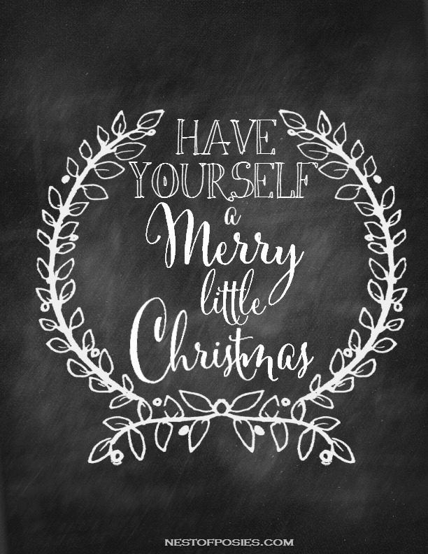 Christmas Chalkboard Printables