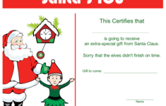 Christmas IOU Certificate Printable Certificate