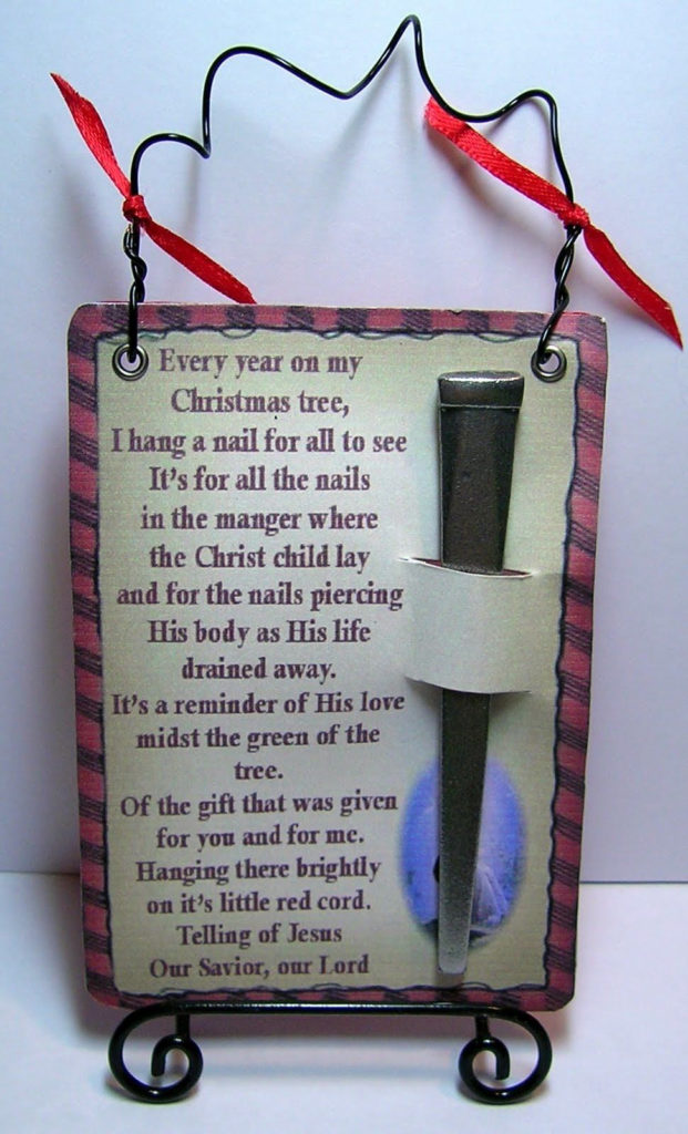 Christmas Nail Poem Christian Christmas Christmas Poems 