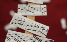 Christmas Tree Sheet Music Ornaments For Kids To Make