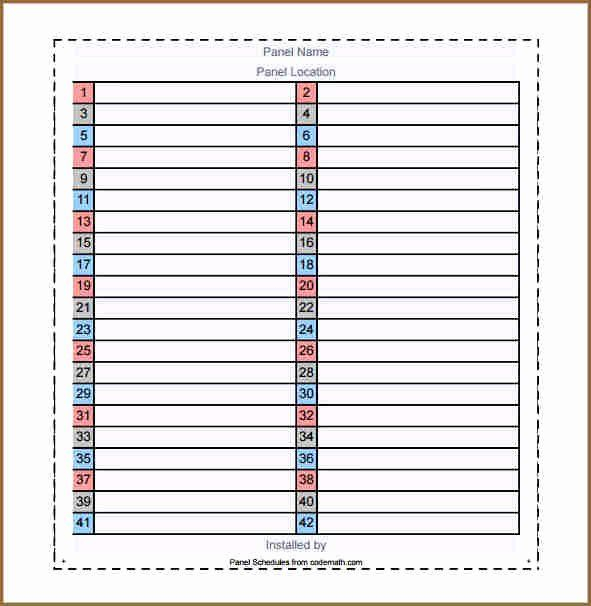 Circuit Breaker Labels Template Inspirational Electrical 