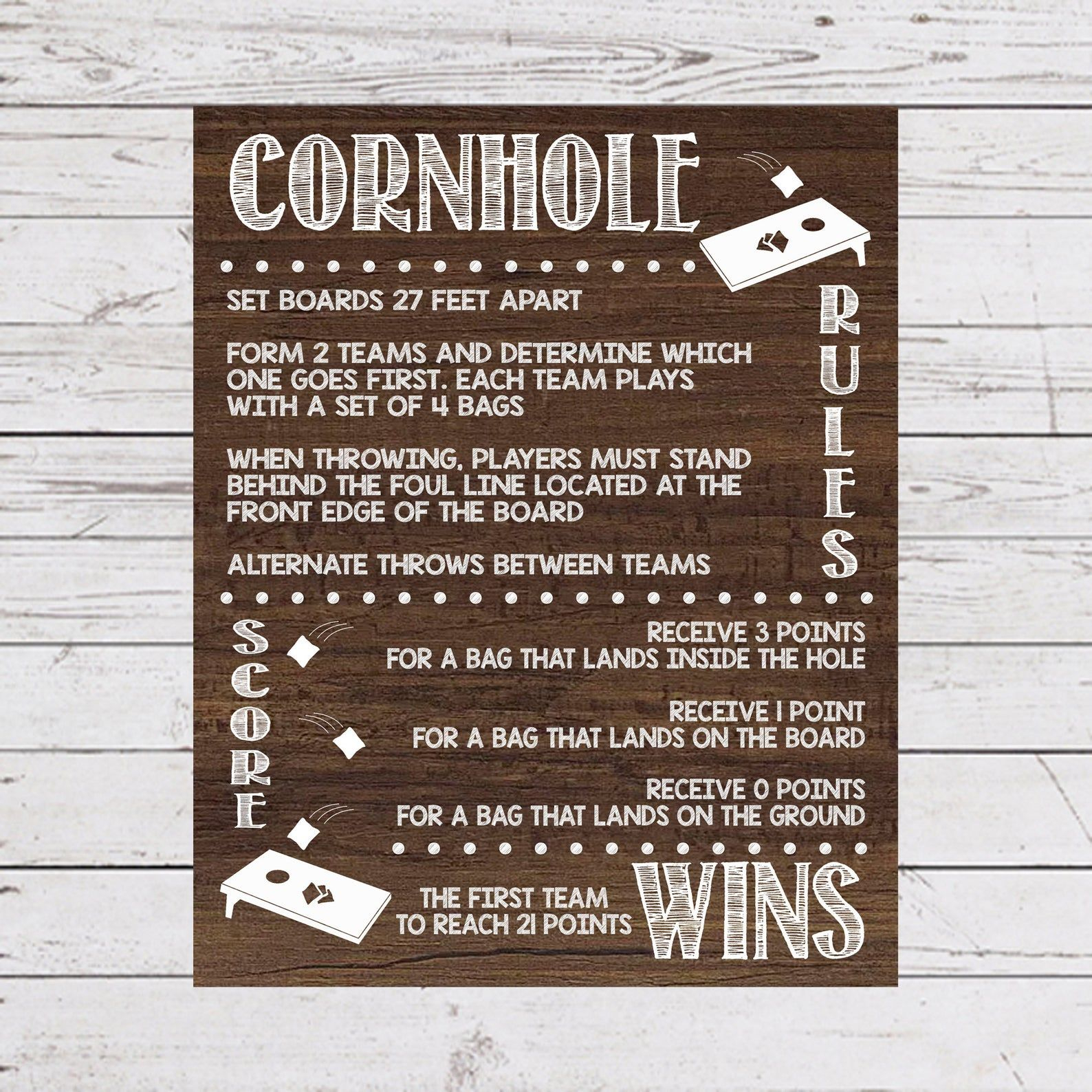 Cornhole Rules Bag Toss Rules Cornhole Rules Cornhole 