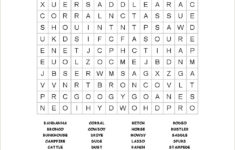 Cowboy Word Search