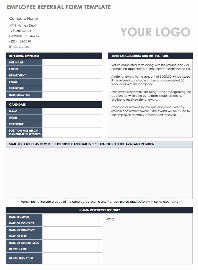 Customer Referral Form Template New 10 Free Referral 