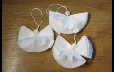 DIY Cupcake Liners Angels How To Make Angel Ornament From