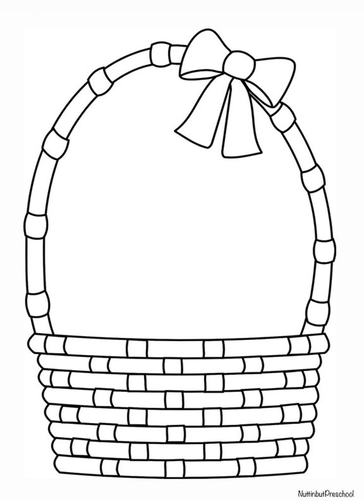 Easter Basket Pattern Nuttin But Preschool Easter