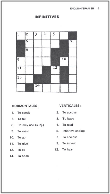 Easy Spanish Crossword Puzzles 2nd Edition National 