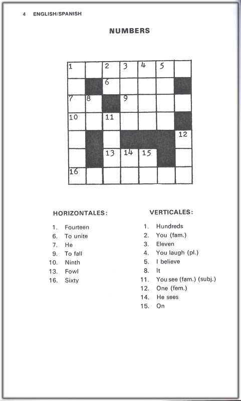 Easy Spanish Crossword Puzzles 2nd Edition National