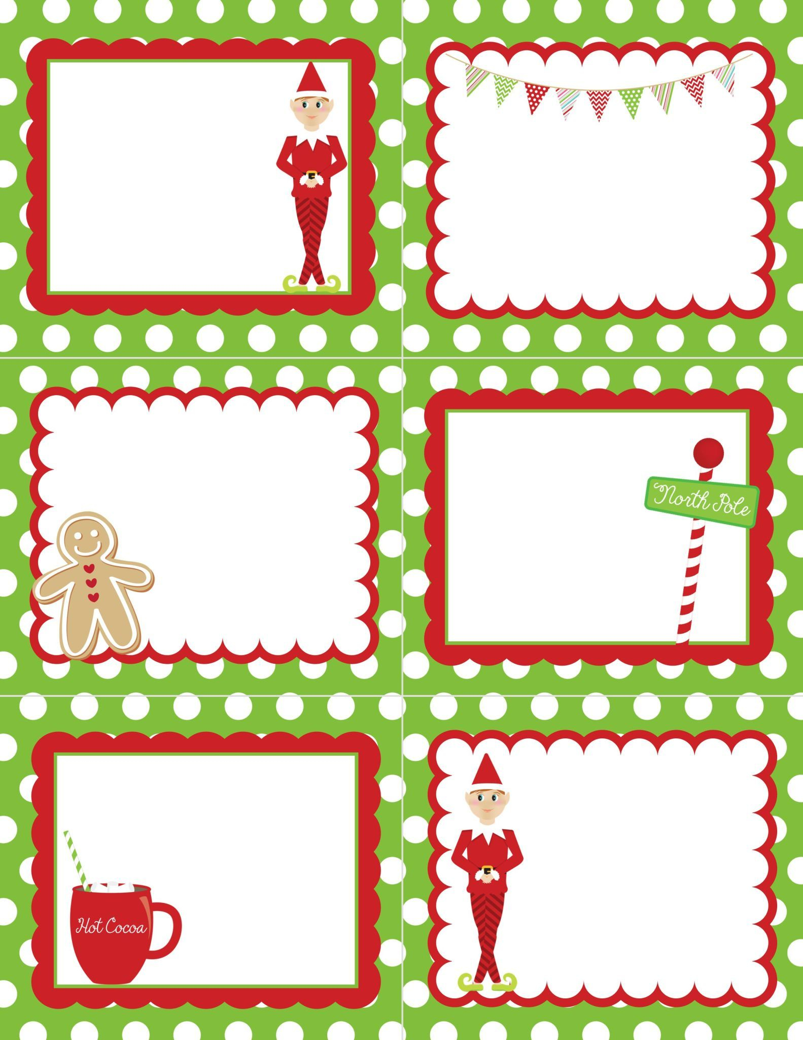 Elf On The Shelf Christmas Note Cards Note Card 