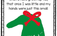 Everlasting Mistletoe Christmas Poem For Kids Handprint