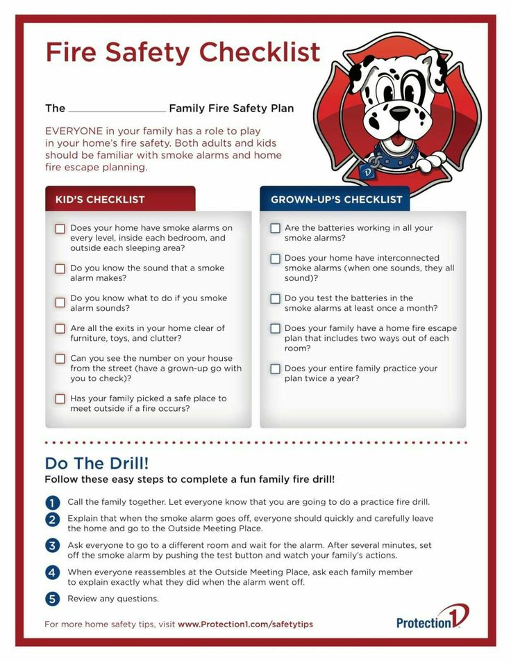 Fire Safety Checklist Fire Safety Checklist Safety 