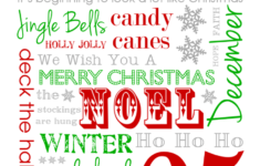 Free Christmas Subway Art Printables