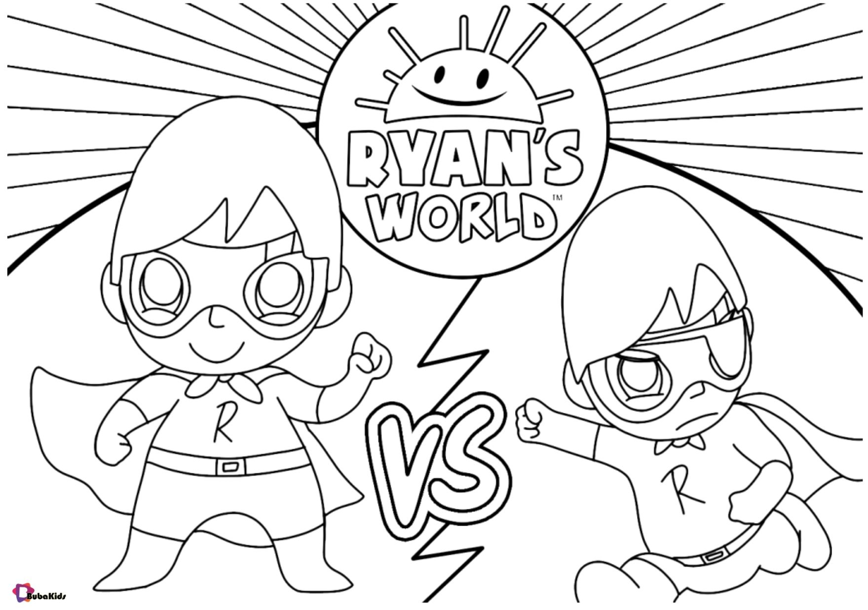 Free Download Ryan s World Coloring Page For Kids 