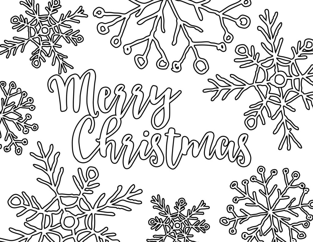 Free Printable Adult Coloring Page Christmas Placemat 