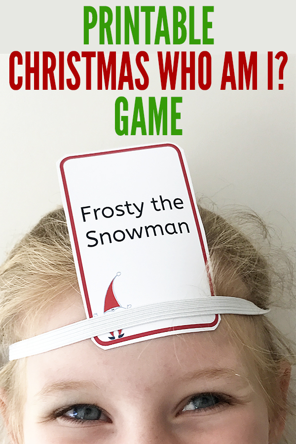 Free Printable Christmas Games Christmas Who Am I 