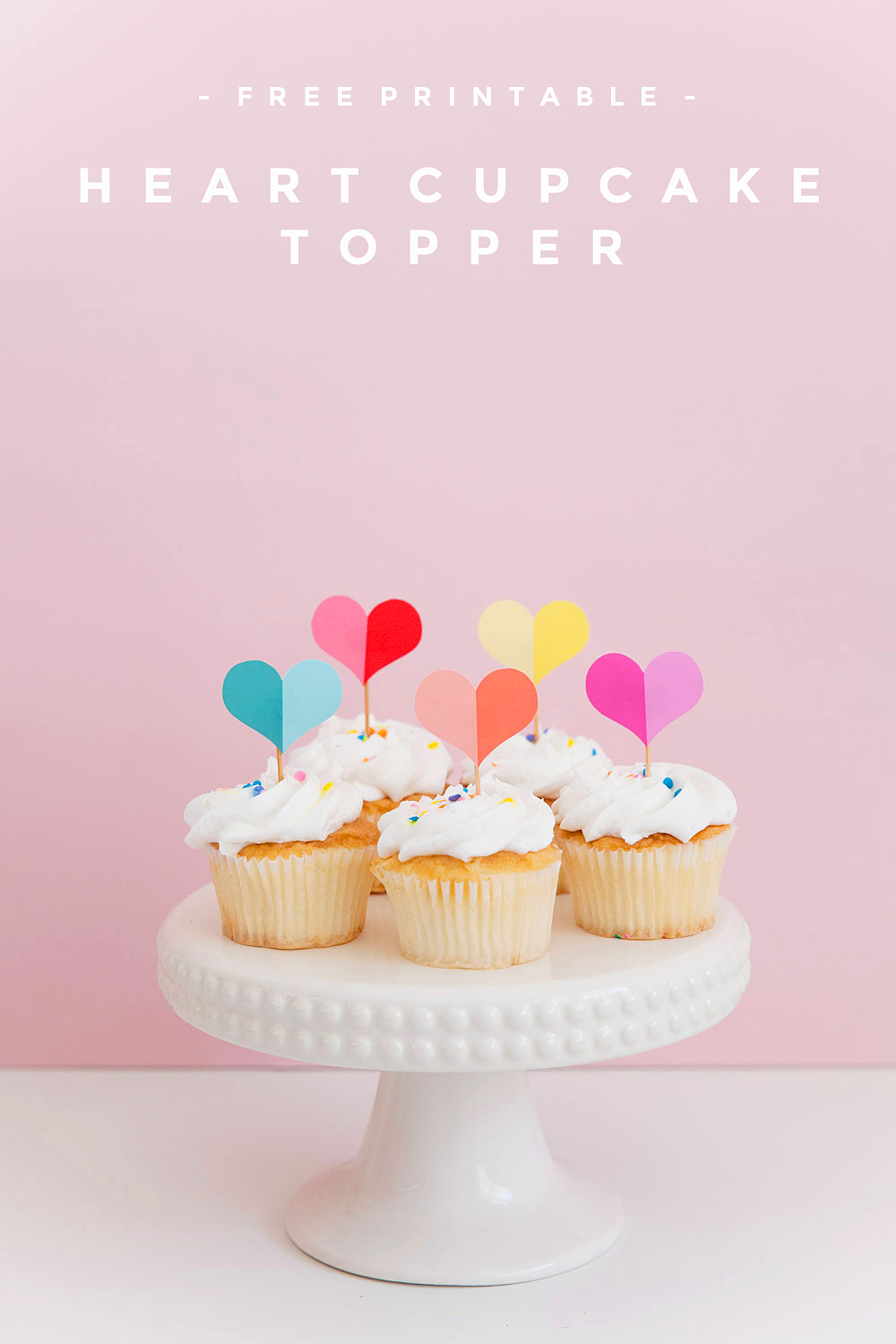 FREE PRINTABLE HEART CUPCAKE TOPPER Tell Love And Party