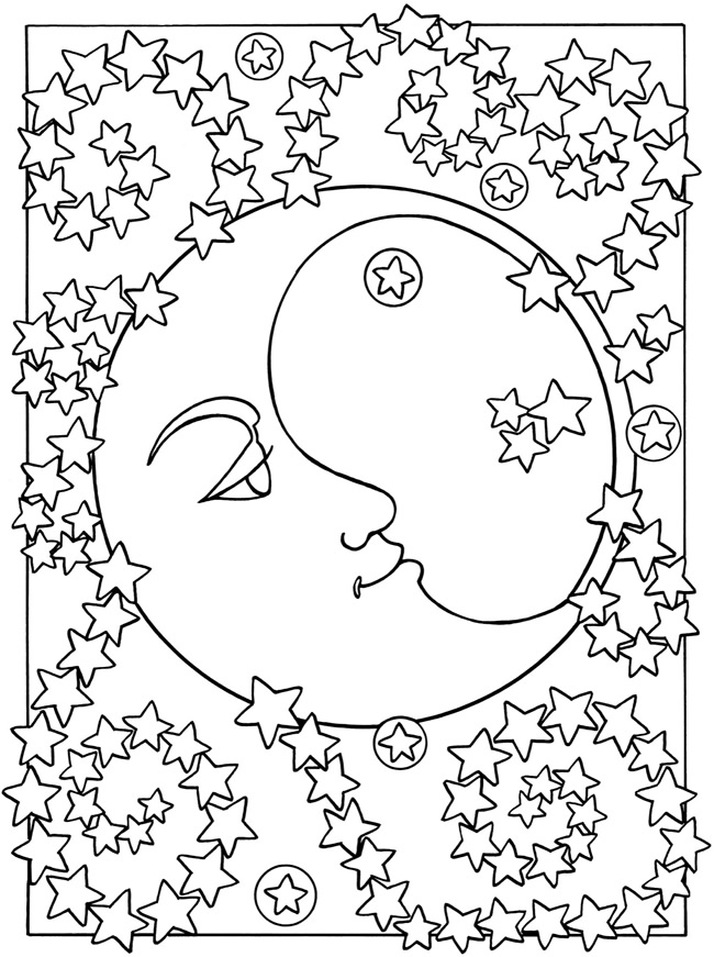 Free Printable Moon Coloring Pages For Kids Best 