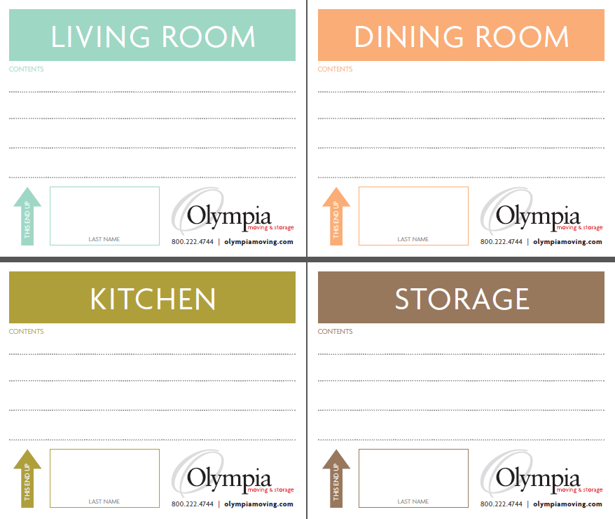 Free Printable Moving Box Labels Olympia Moving 