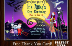 Free Printable Nightmare Before Christmas Birthday