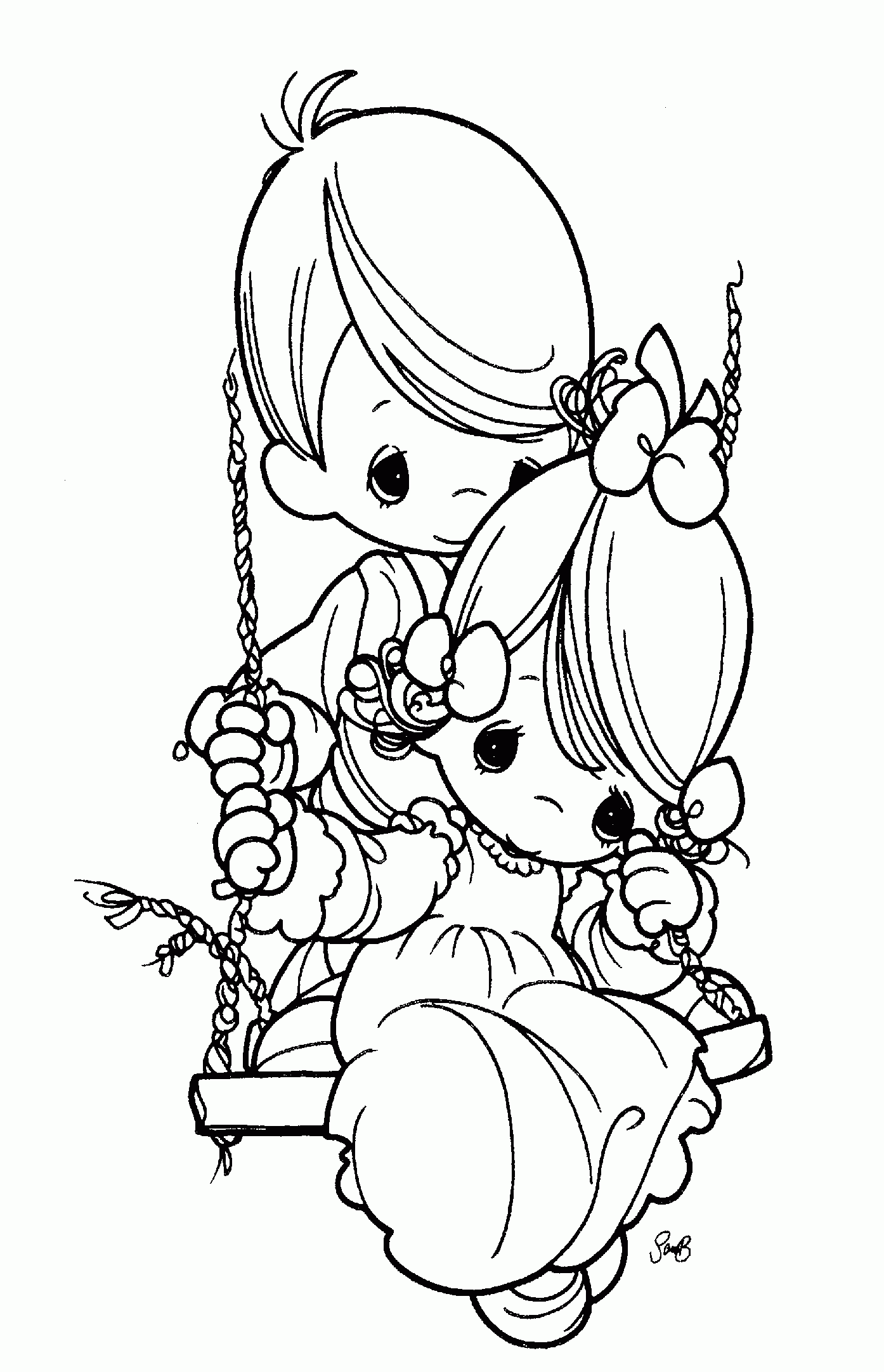 Free Printable Precious Moments Coloring Pages For Kids