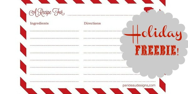 FREE Printable Recipe Cards Celebrations At Home