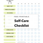 Free Printable Self Care Checklist Tortagialla