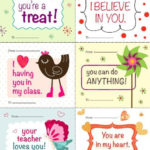 FREE Printable Valentines For Students From Teacher