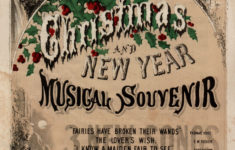 Free Vintage Clip Art Christmas Sheet Music The