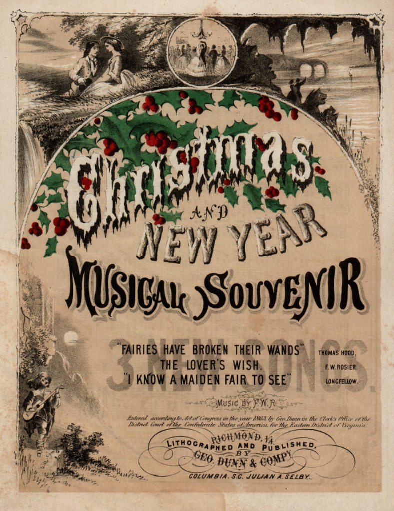 Free Vintage Clip Art Christmas Sheet Music The 