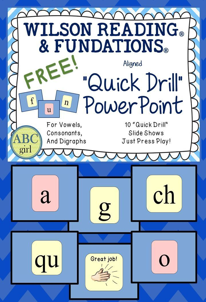 FREE Wilson Reading System And Fundations Aligned Quick 