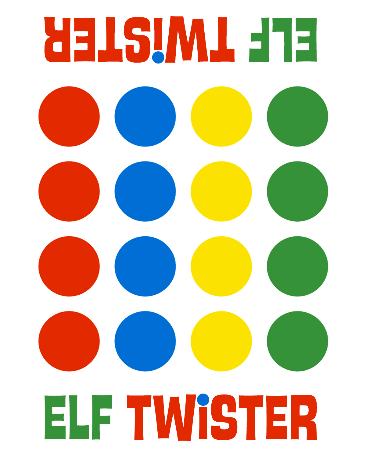 Elf Twister Printable FreePrintableTM