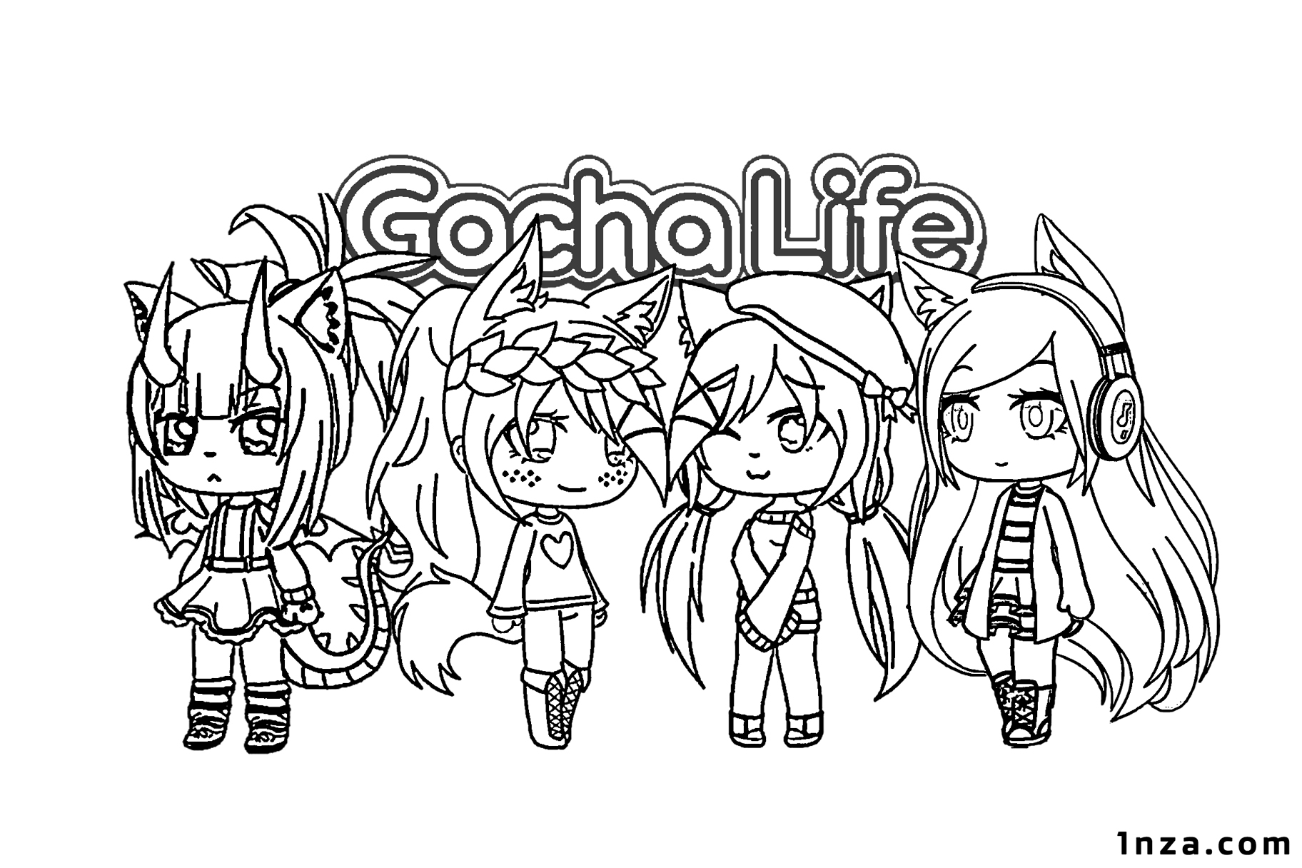 Gacha Life Coloring Pages 1NZA