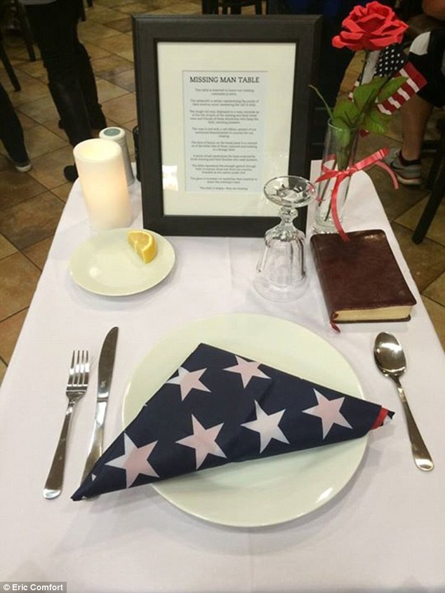 Georgia Chick fil A Sets A Table For MIA Soldiers To 