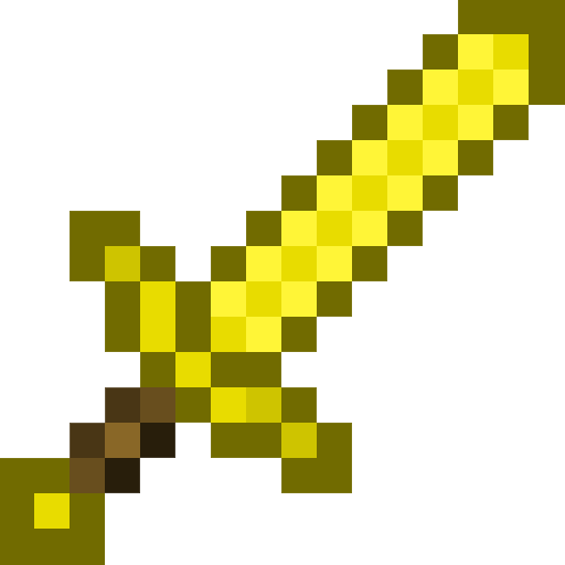 Gold Sword Printable Minecraft Gold Sword Papercraft 