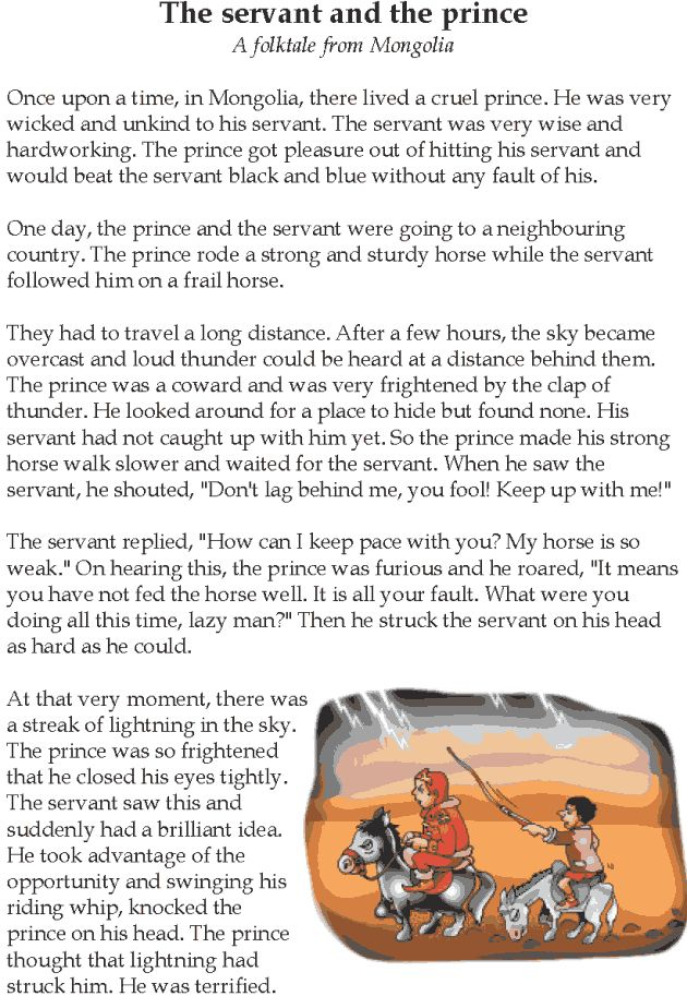 Grade 5 Reading Lesson 11 Fables And Folktales The Servant 