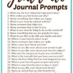 Gratitude Journal Prompts Printable Gratitude Journal