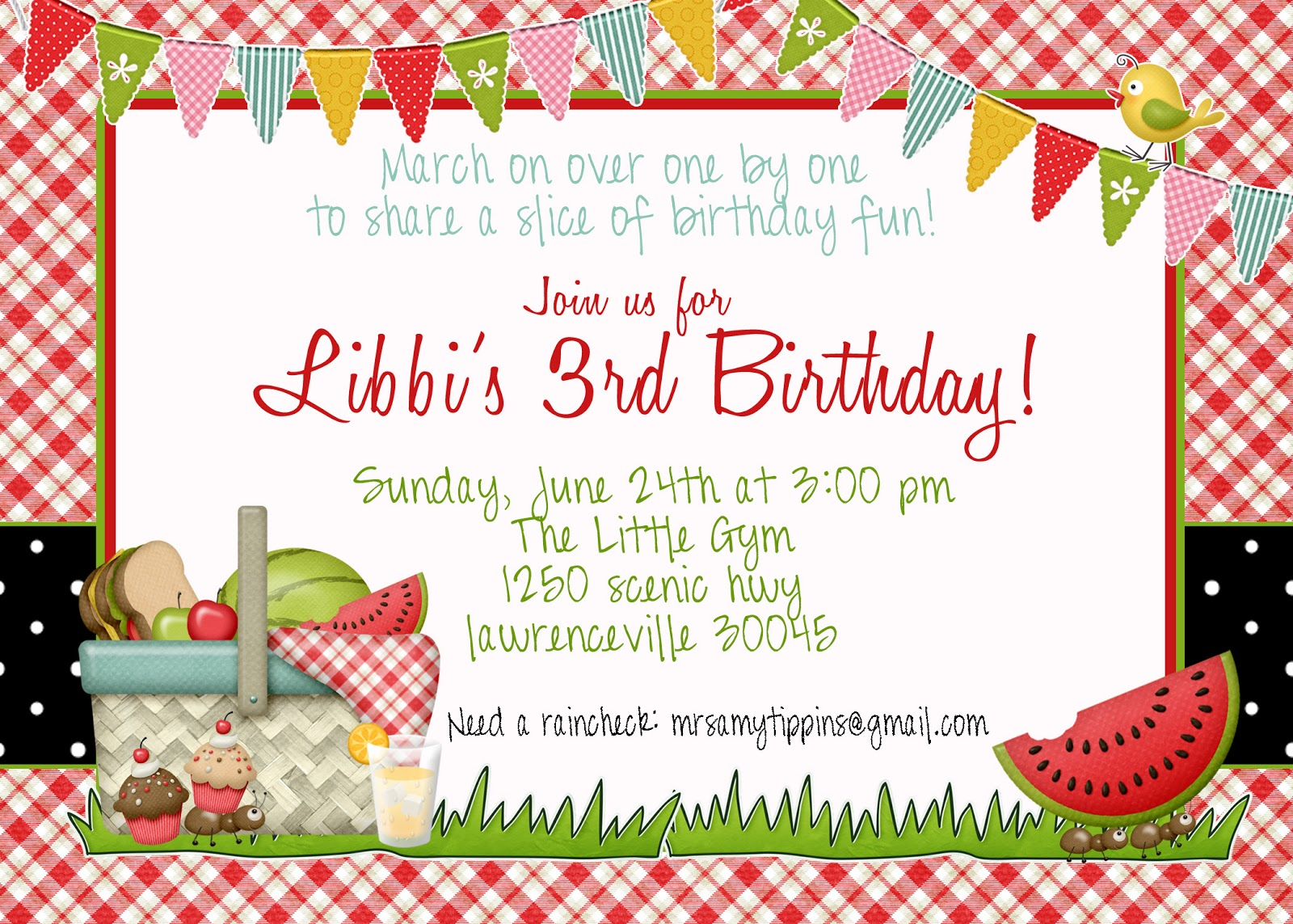 Great Grabbie Designs Birthday Invitations