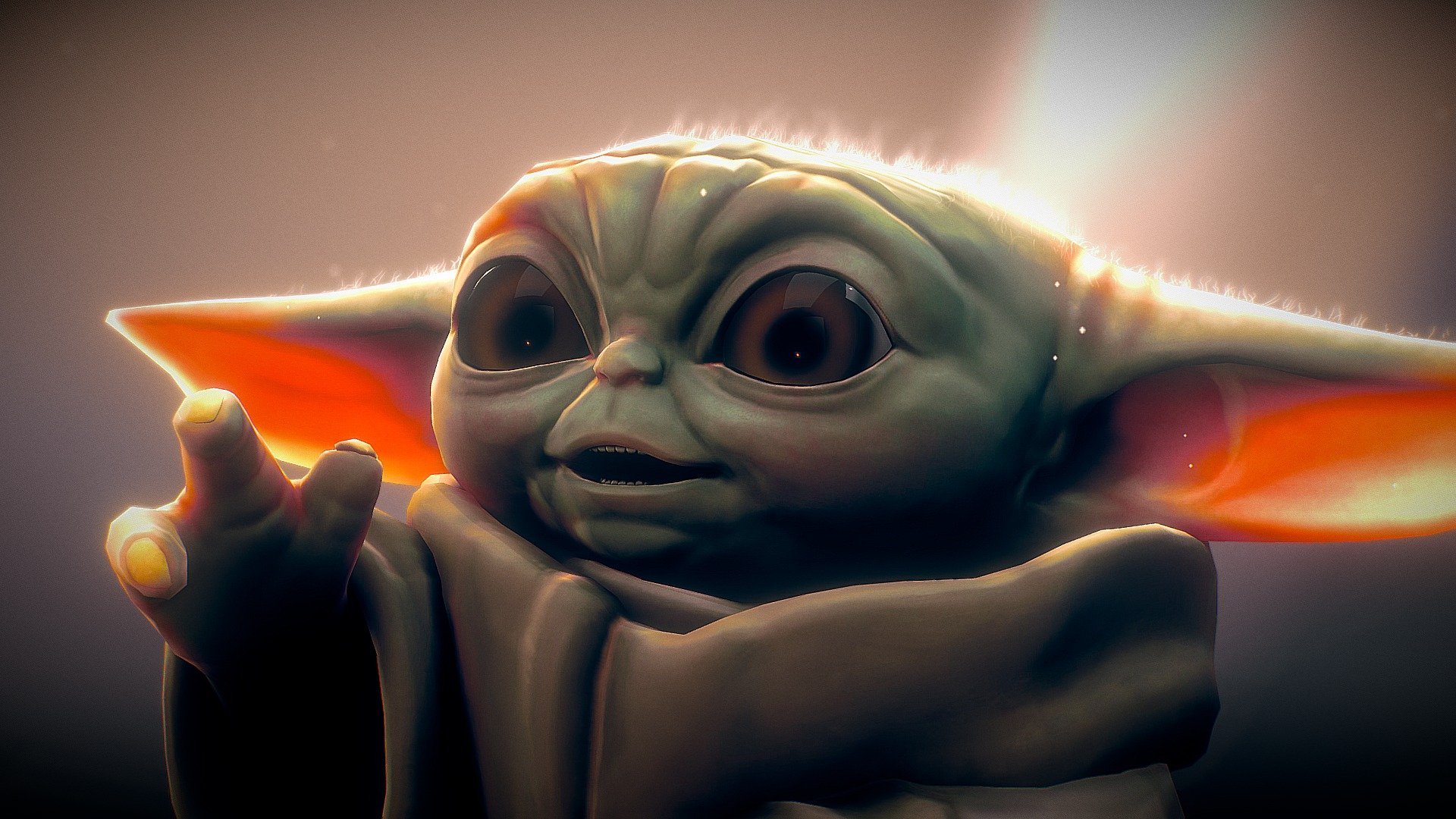 Grogu Baby Yoda Buy Royalty Free 3D Model By LisHard 