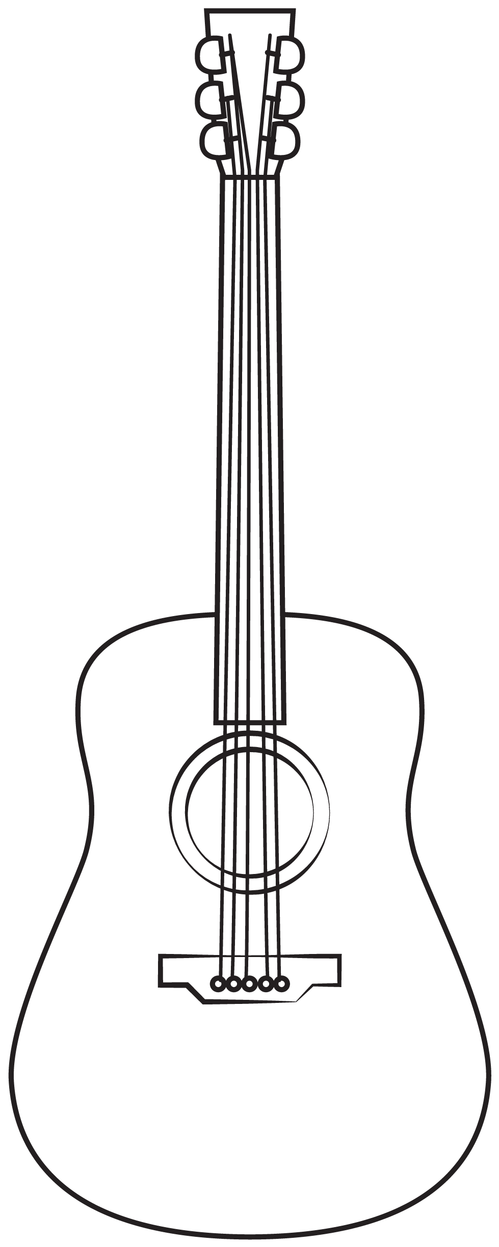 Guitar Printable Template Free Printable Papercraft 