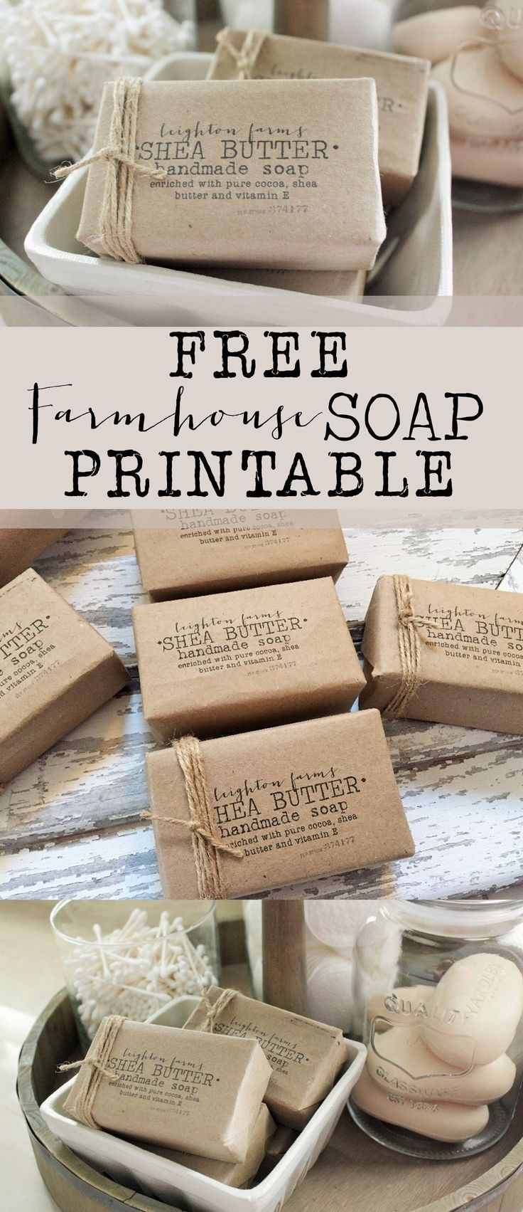 Handmade Soap Label Template Beautiful Free Farmhouse Soap 